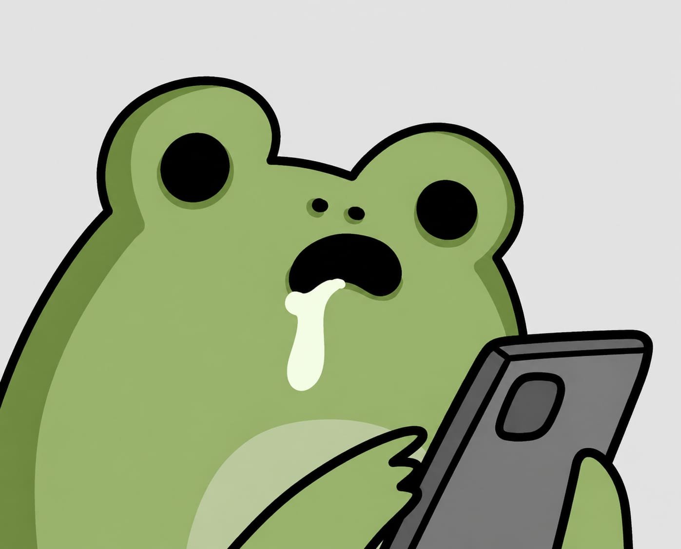 Fug Frog drooling